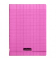 CAHIER POLYPRO 21X29.7cm SEYES 96P 90G - ROSE