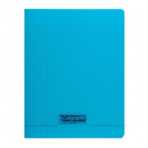 CAHIER POLYPRO 24X32cm SEYES 48P 90G - BLEU