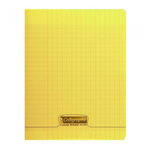 CAHIER POLYPRO 24X32cm SEYES 48P 90G - JAUNE