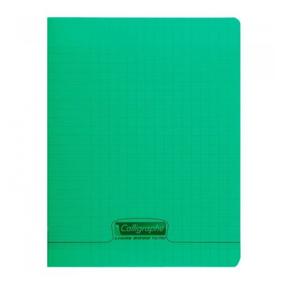CAHIER POLYPRO 24X32cm SEYES 48P 90G - VERT