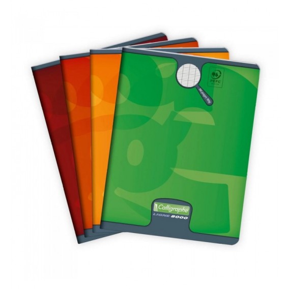 CAHIER PIQURE 17X22cm 96P SEYES 90G