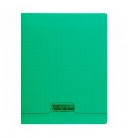 CAHIER POLYPRO 17X22cm SEYES 60P 90G - VERT