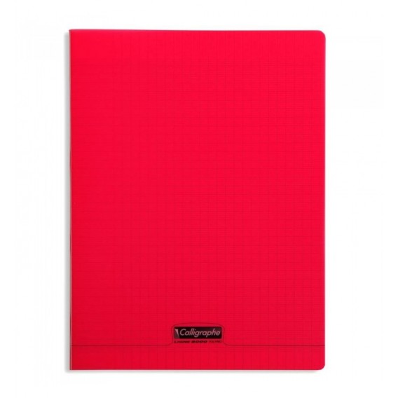 CAHIER POLYPRO 24X32cm SEYES 96P 90G - ROUGE