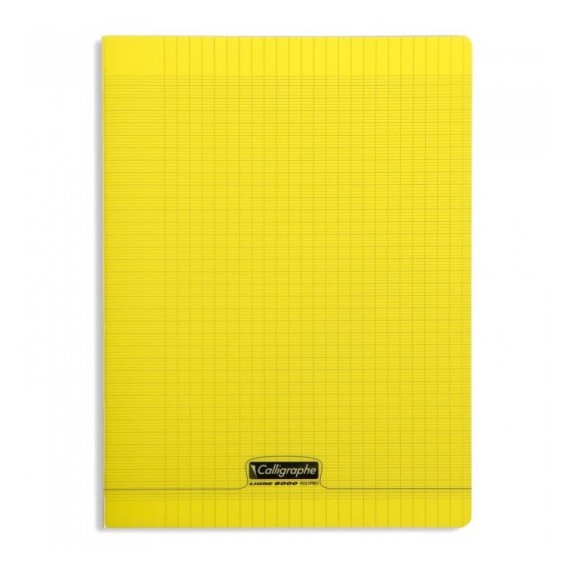 CAHIER POLYPRO 24X32cm SEYES 96P 90G - JAUNE