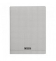 CAHIER POLYPRO 24X32cm SEYES 96P 90G - GRIS