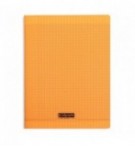 CAHIER POLYPRO 24X32cm SEYES 96P 90G - ORANGE
