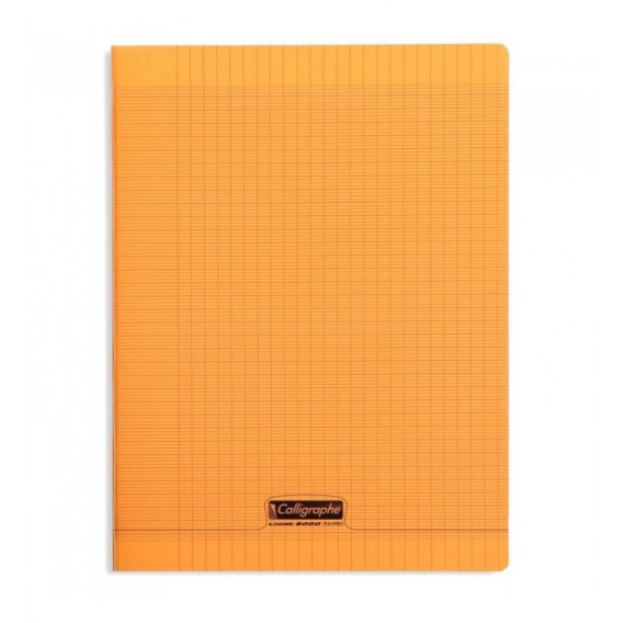 CAHIER POLYPRO 24X32cm SEYES 96P 90G - ORANGE