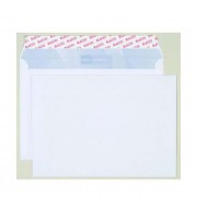 50 ENVELOPPES BLANCHES 162X229mm 80G AUTOADHESIVES