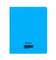 CAHIER POLYPRO 17X22cm SEYES 2.5mm - BLEU
