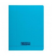 CAHIER POLYPRO 17X22cm SEYES 32P 90G - BLEU