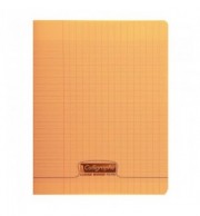 CAHIER POLYPRO 17X22cm SEYES 32P 90G - ORANGE