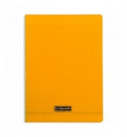 CAHIER POLYPRO 21X29.7cm SEYES 96P 90G - ORANGE
