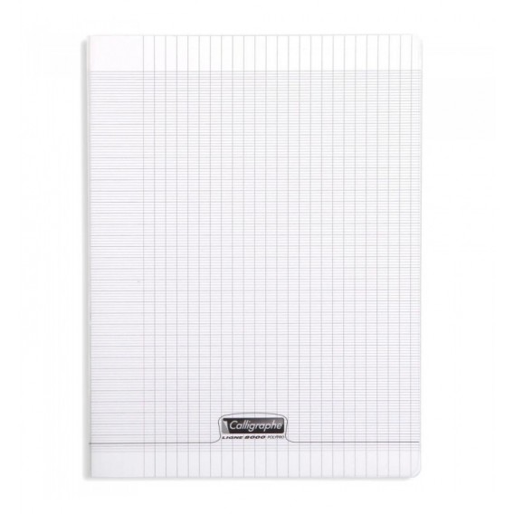 CAHIER POLYPRO 24X32cm SEYES 48P 90G  - INCOLORE
