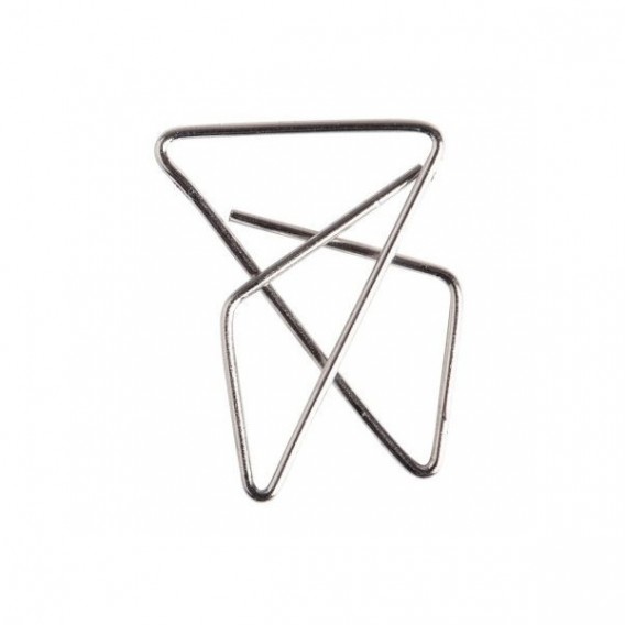 Boite de 100 attaches lettres nickelé géantes 30x40mm