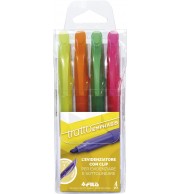 SURLIGNEURS FIN TRATTO EMPHASIS ASSORTIS - POCHETTE DE 4