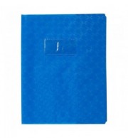 PROTEGE-CAHIER 17X22cm 12/100° BLEU ROY