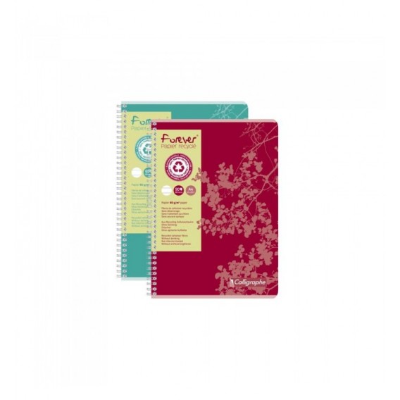 CAHIER SPIRALE 180P LIGNE RECYCLE 70G A4