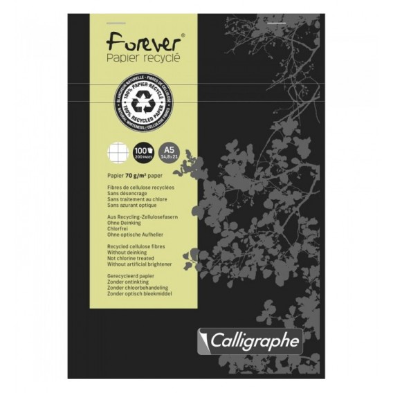 BLOC NOTES 200P 5X5 RECYCLE 70G A5