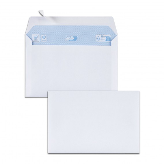 500 ENVELOPPES BLANCHES 120X176mm 80G AUTOADHESIVES