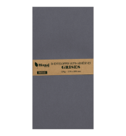 ENVELOPPES 110X220mm GRIS ACIER AUTO ADHESIVES - PAQUET DE 50