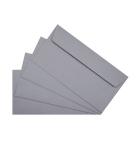 ENVELOPPES 110X220mm GRIS ACIER AUTO ADHESIVES - PAQUET DE 50