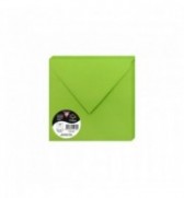 ENVELOPPE 165X165mm VERT MENTHE AUTO ADHESIVE 120G - PAQUET DE 50
