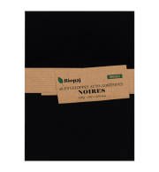 ENVELOPPES 162X229mm NOIRES AUTO ADHESIVES 120G - PAQUET DE 50