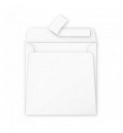 ENVELOPPE 170X170mmBLANC AUTO ADHESIVE/ PQT DE 50