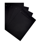 POCHETTES 229X324mm NOIRES AUTO ADHESIVES 120G - PAQUET DE 50