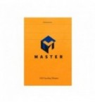 Bloc bureau master a7 74x105mm agrafe en-tete 100f 70gr 5x5 orange 10707C - Vue 1