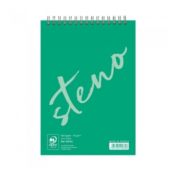 BLOC STENO UNI 148X210mm SPIRALE - 60G 90 feuilles