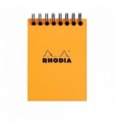 BLOC RHODIA 74X105mm QUADRILLE 5X5 - 80G - SPIRALE