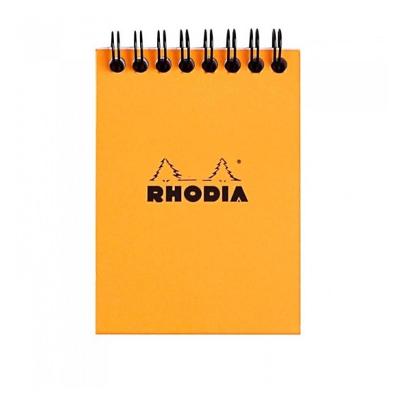 BLOC RHODIA 74X105mm QUADRILLE 5X5 - 80G - SPIRALE