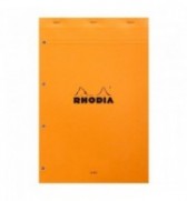 BLOC RHODIA LIGNE 210X318mm - 80G - PERFO 4 TROUS