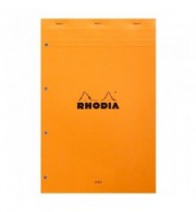 BLOC RHODIA LIGNE 210X318mm - 80G - PERFO 4 TROUS