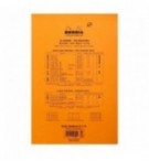 BLOC RHODIA 210X297mm AUDIT MULTICOLONNES FEUILLES JAUNES 80G