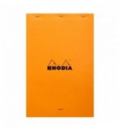 BLOC NOTES RHODIA 210X318mm UNI BLANC 80G