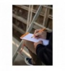 BLOC NOTES RHODIA 210X318mm UNI BLANC 80G