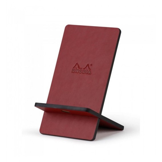 SUPPORT TELEPHONE MOBILE SIMILI CUIR RHODIARAMA LIE DE VIN