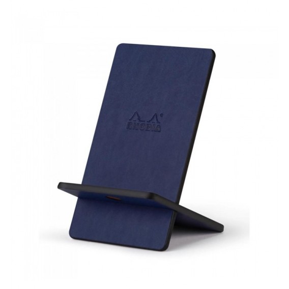 SUPPORT TELEPHONE MOBILE SIMILI CUIR RHODIARAMA BLEU NUIT