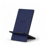 SUPPORT TELEPHONE MOBILE SIMILI CUIR RHODIARAMA BLEU NUIT
