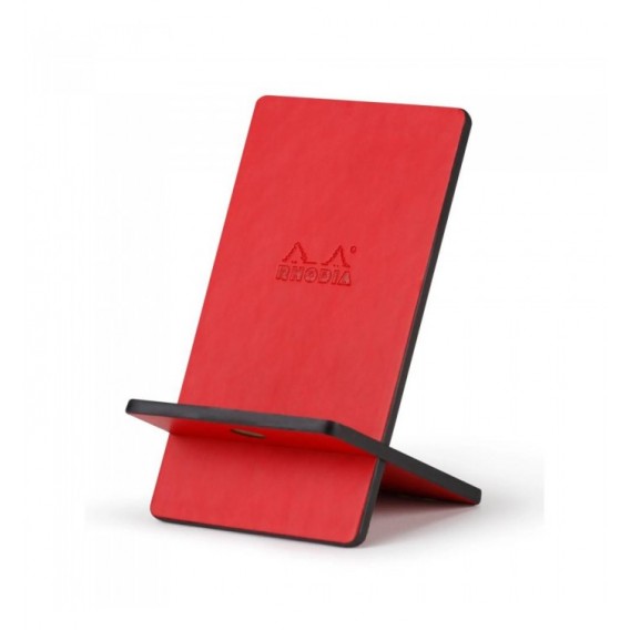 SUPPORT TELEPHONE MOBILE SIMILI CUIR RHODIARAMA COQUELICOT