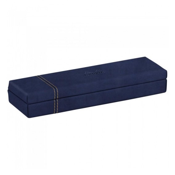 PLUMIER SIMILI CUIR RHODIARAMA BLEU NUIT