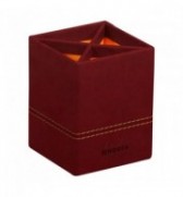 POT A CRAYONS SIMILI CUIR RHODIARAMA LIE DE VIN