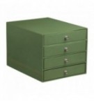 TRIEUR 4 TIROIRS SIMILI CUIR RHODIARAMA SAUGE