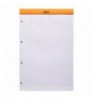 BLOC NOTES RHODIA 210X318mm SEYES PERFORE 80G