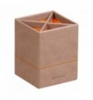 POT A CRAYONS SIMILI CUIR RHODIARAMA TAUPE