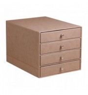 TRIEUR 4 TIROIRS SIMILI CUIR RHODIARAMA TAUPE