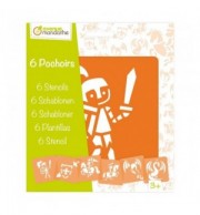 SET 6 POCHOIRS CHEVALIERS ASSORTIS