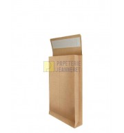 50 POCHETTES KRAFT ARME A SOUFFLET 260X330X50mm 120G